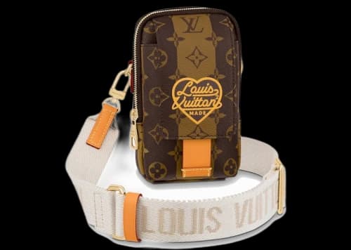 Louis Vuitton x Nigo Flap Double Phone Pouch Brown