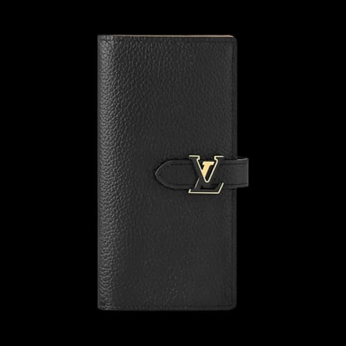 Louis Vuitton LV Vertical Wallet 'Black/Arizona Taurillon Leather'