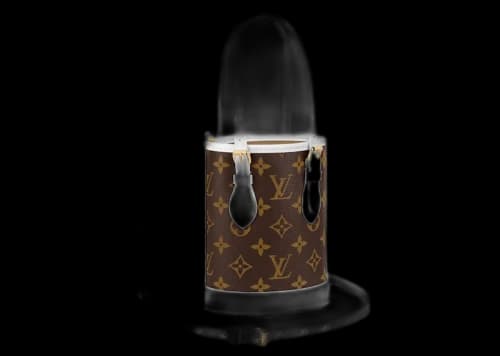 Louis Vuitton Nano Bucket White/Brown