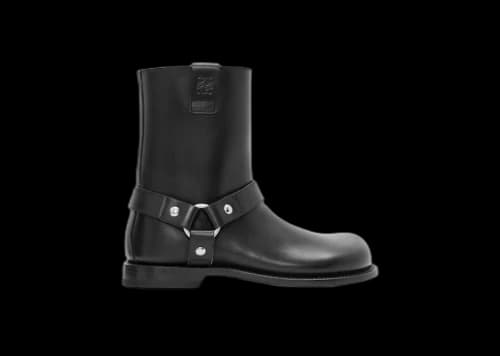 Loewe Campo Biker Boot Black Leather
