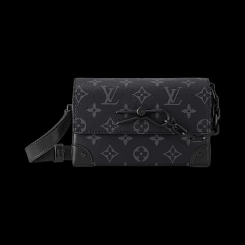 Louis Vuitton Steamer Wearable Wallet 'Black Monogram Eclipse Canvas'