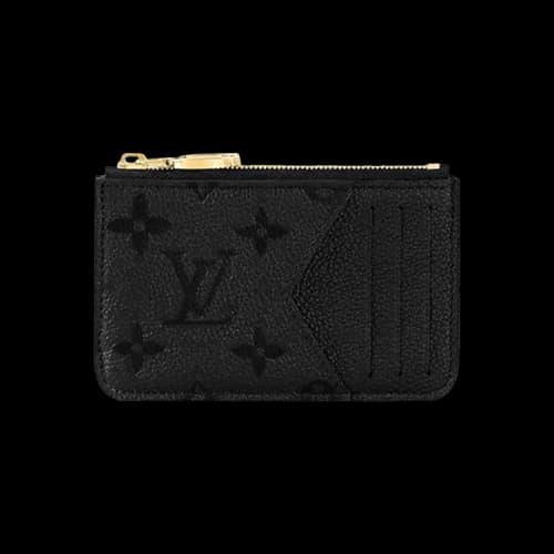 Louis Vuitton Romy Card Holder 'Black Monogram Embossed Empreinte Cowhide Leather'