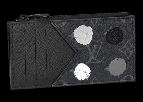 Louis Vuitton x Yayoi Kusama Coin Card Holder Monogram Eclipse Black/Silver