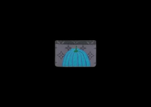 Louis Vuitton LV x YK Porte Carte Simple Pumpkin Print