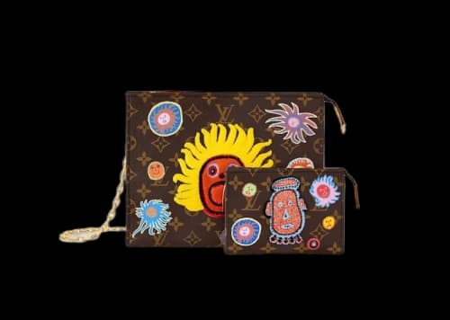 Louis Vuitton LV x YK Toiletry Pouch On Chain Face Print and Embroidery
