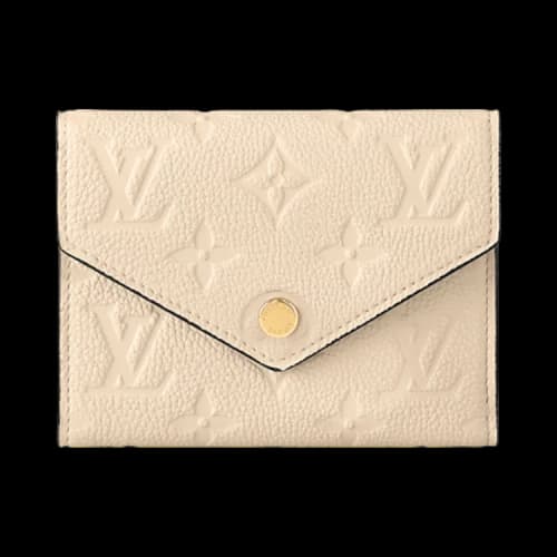 Louis Vuitton Victorine Wallet 'Cream Monogram Embossed Empreinte Cowhide Leather'