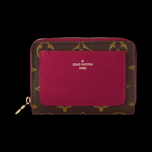 Louis Vuitton Lou Wallet 'Brown Monogram Canvas/Fuchsia Pink'