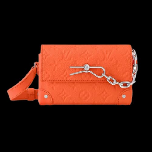 LOUIS VUITTON Steamer Wearable Wallet Monogram Taurillon Leather 'Orange'