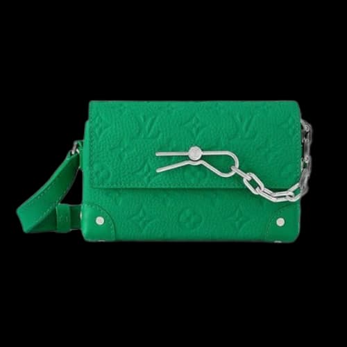 LOUIS VUITTON Steamer Wearable Wallet Monogram Taurillon Leather 'Vert'
