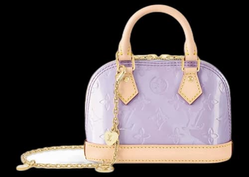 Louis Vuitton Nano Alma Glossy Lilac