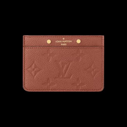 Louis Vuitton Card Holder 'Cognac Monogram Embossed Empreinte Cowhide Leather'