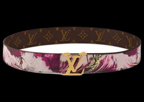 Louis Vuitton LV Tag 40mm Reversible Belt Pink