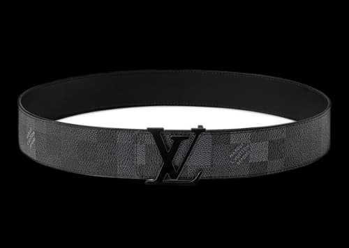 Louis Vuitton LV Initiales Damoflage 40mm Reversible Belt Black