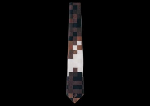 Louis Vuitton Cowmooflage Tie Brown