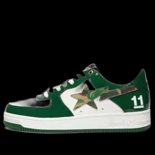 A BATHING APE Bape Sta 'Dark Green Camo White'