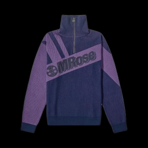 Martine Rose Zipped Logo Knit 'Purple'