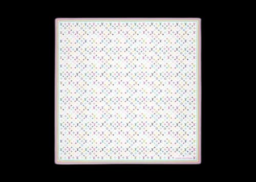 Louis Vuitton x Takashi Murakami Monogram Multicolor Shawl White
