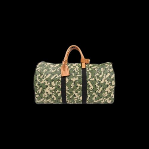 Louis Vuitton x Takashi Murakami Keepall Bandouliere 55 'Monogramouflage'