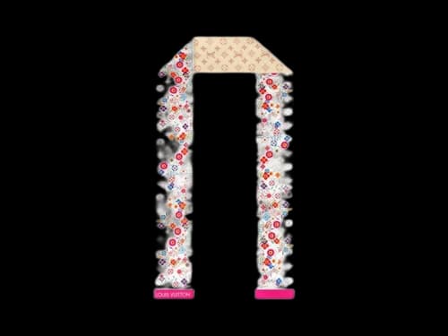 Louis Vuitton x Takashi Murakami Superflat Monogram Bandeau White