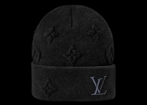Louis Vuitton LV Crush Monogram Beanie Black
