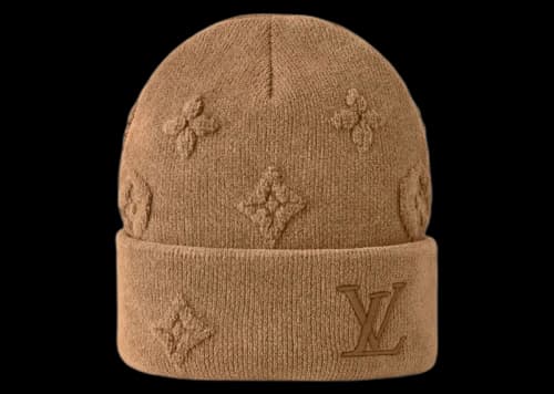 Louis Vuitton LV Crush Monogram Beanie Camel