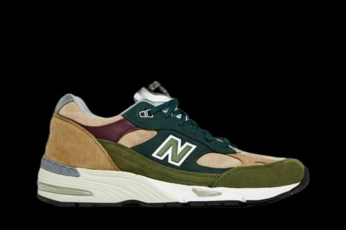 New Balance 991 Made in England Olive Red