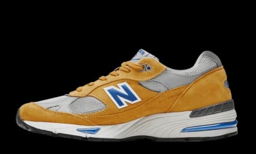 New Balance 991 Yellow Blue