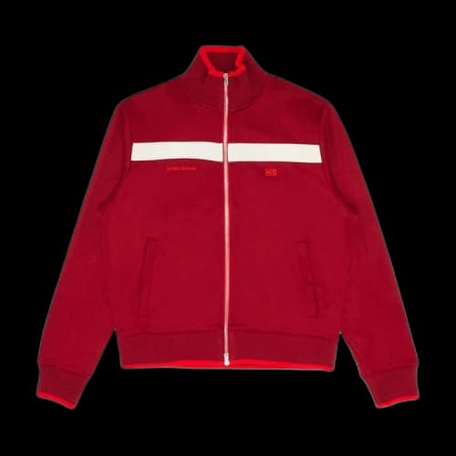Wales Bonner Essence Track Top 'Burgundy Red'