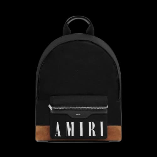 Amiri Canvas Classic Backpack 'Black/Cognac'