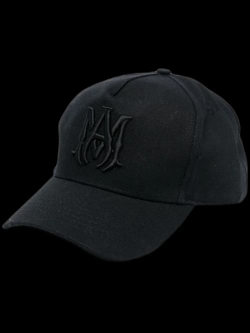 AMIRI M.A. Logo Embroidered Baseball Cap Black