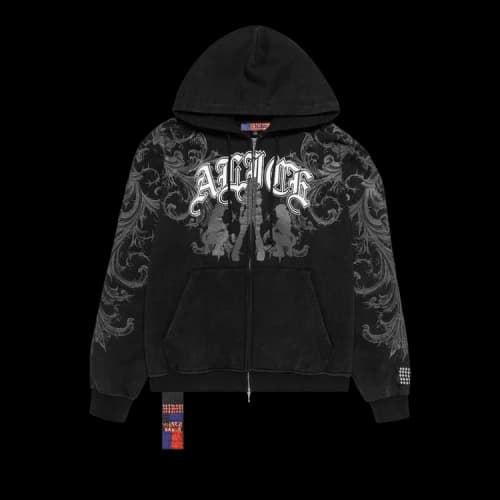 Ksubi x Alice Hollywood Graphic Zip Hoodie 'Black'