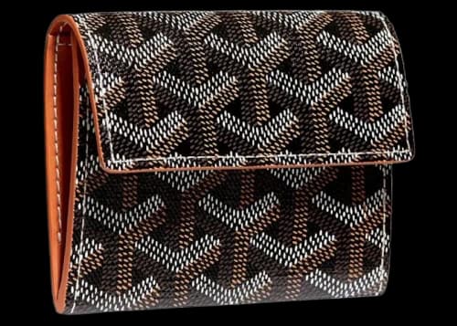 Goyard Marigny Wallet Black/Tan