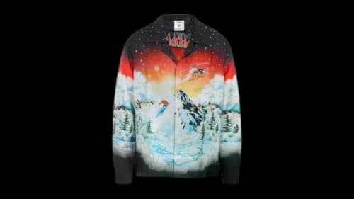 Casablanca Ski Lake Printed Longs Sleeve Shirt Multi