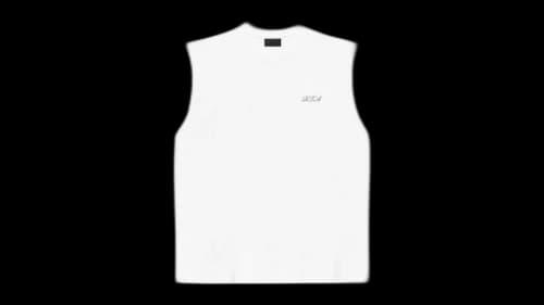 RtA Terry Muscle Tee White Poppy