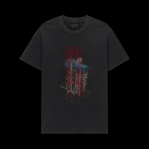 RtA Colin Oversized Short Sleeve Tee Black Forest