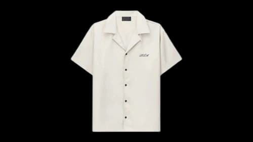 RtA Nathan Oversized Shirt Beige Poppy
