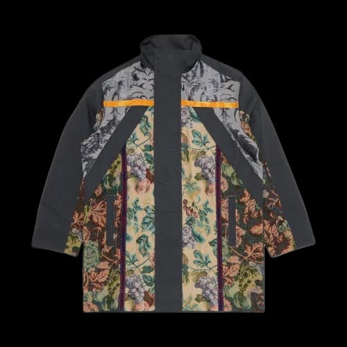 Marine Serre Regenerated Floral Tapestries Parka 'Green'