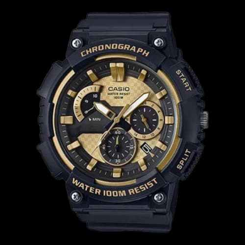 CASIO Youth Series Black waterproof Watch 55.8mm 53.5mm Strap Mens