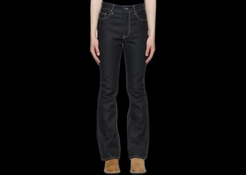 AMIRI 5 Pocket Flare Leg Jean Raw Indigo