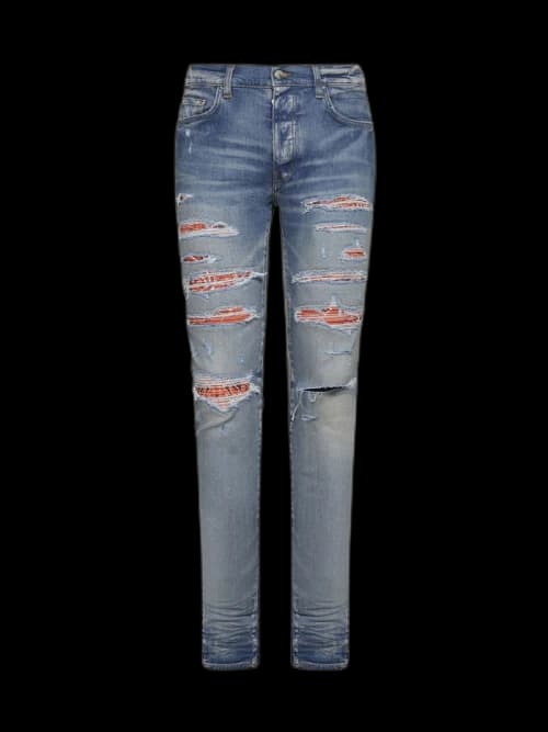 AMIRI Bandana Thrasher Jeans Blue