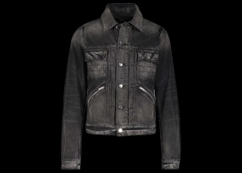 AMIRI Core Double Slanted Trucker Jacket Black
