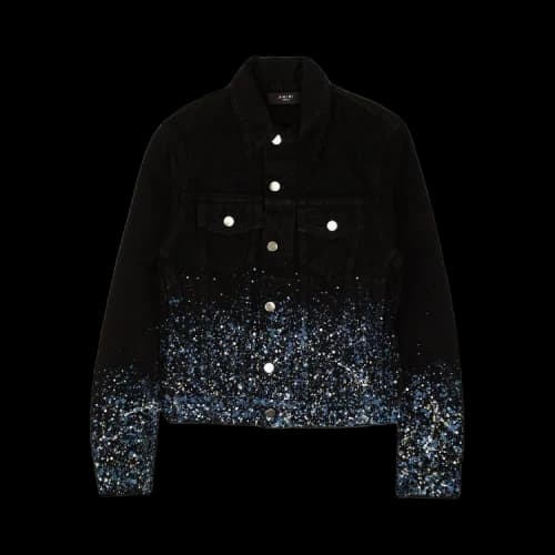 Amiri Crystal Painter Trucker 'Black'