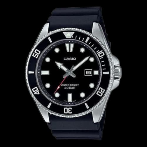 CASIO Date Display Resin Strap Waterproof Quartz Watch Mens