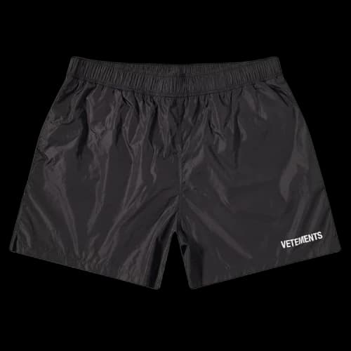 Vetements Logo Swimshorts 'Black'