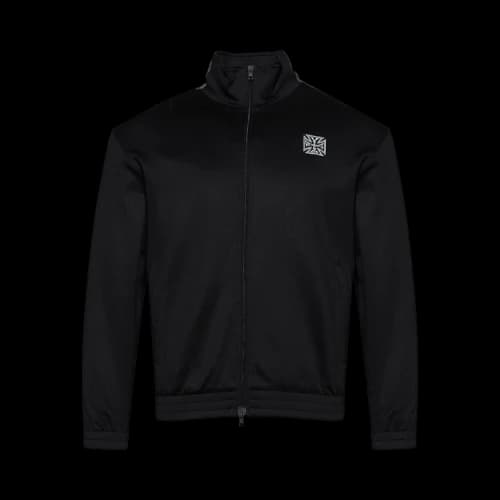Vetements Biker Cross Tape Track Zip-Up 'Black'