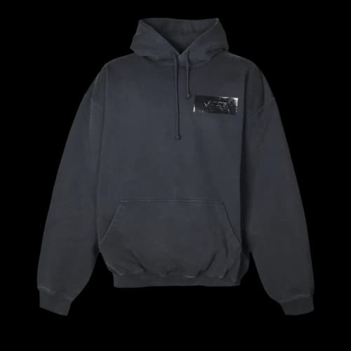 Vetements Taped Logo Hoodie 'Black'