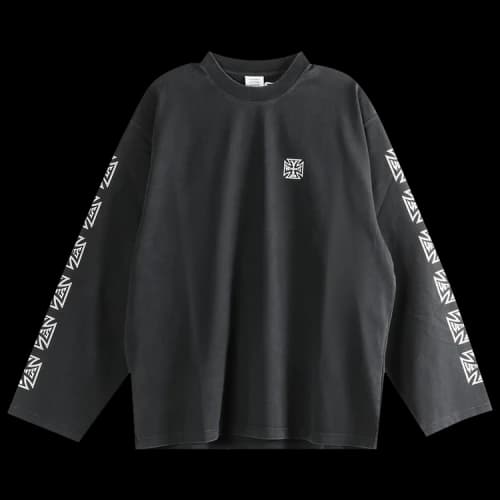 Vetements Biker Cross Sleeve Sweatshirt 'Black'