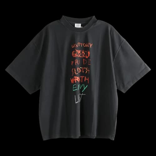 Vetements 7 Sins T-Shirt 'Black'