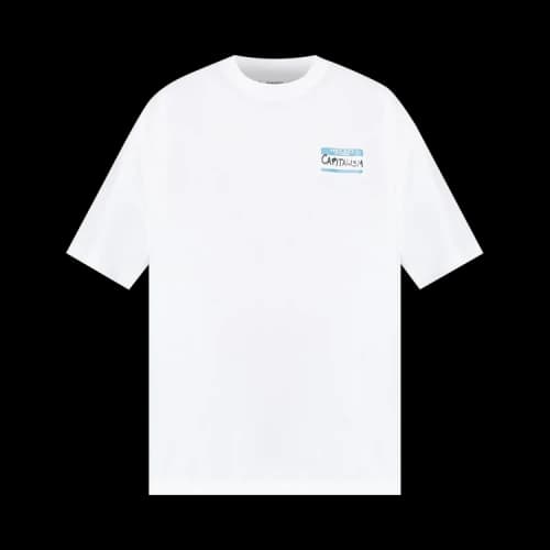 Vetements Sticker T-Shirt 'White'