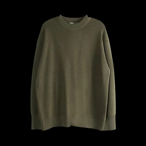 Margaret Howell Fine Rib Crew 'Khaki'